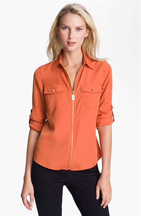 michael kors orange shirt